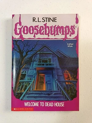 Vintage 1992 Goosebumps #1 Welcome To Dead House 1st Edition 1st Scholast. Print - Imagem 1 de 4