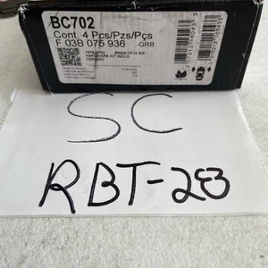 Juego de pastillas de freno de disco Bosch BC702 - Imagen 1 de 2