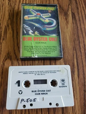 Blue Oyster Cult - Club Ninja Cassette Tape 1986 CBS Records Good Condition  - Image 1 of 4