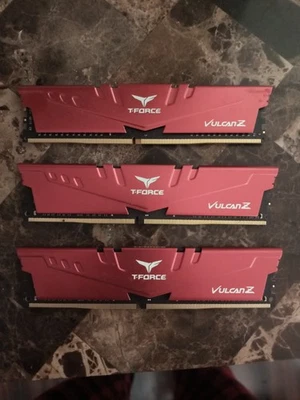 3 T-Force Vulcan Ram, Each 8GB Ddr4 3000 - Image 1 of 2