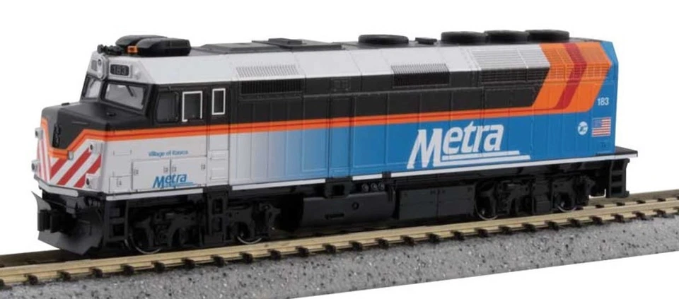 Kato N EMD F40PH Commuter Version Chicago Metra METX #183 DCC/SND LED 1769108DCC - Image 1 of 1