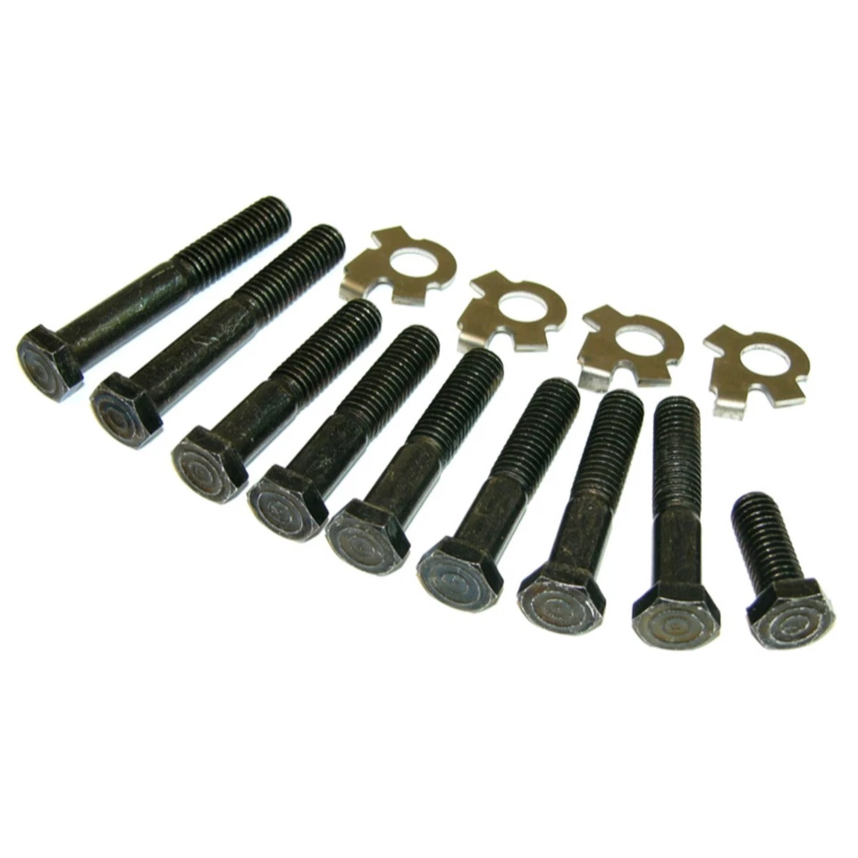 1967-74 GTO Judge Firebird RAM Air 3 4 HO Factory Exhaust Manifold Bolts & Locks
