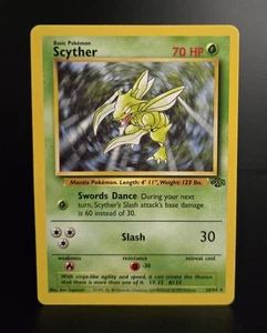 Pokémon TCG - SCYTHER - 26/64 - RARE - UNLIMITED - JUNGLE (1999) - WOTC - MP - Bild 1 von 4