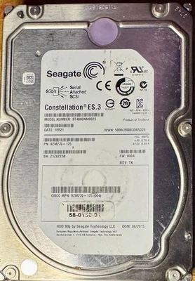 Seagate ST4000NM0023 4TB 3.5" 7200 RPM SAS 6Gb/s 128MB Cache HDD - Image 1 of 3