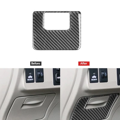 Carbon Fiber Driver Storage Box Sticker Cover Trim For Toyota Corolla 2007-2013 - image 1 of 4