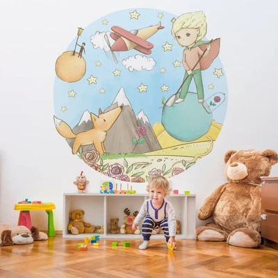 Wall Stickers Bedrooms Children Cloth Repositionable Round Small Tudor - Image 1 of 4
