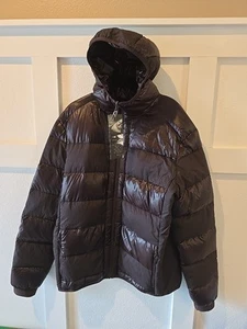 Giubbotto piumino d'oca reversibile uomo taglia large MOUNTAIN FORCE marrone - Foto 1 di 14