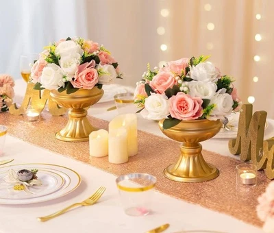 12 piezas mesa trompeta corta centro de mesa jarrones suministros de boda *nuevo* Foto 1 de 4