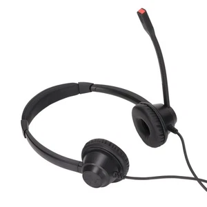 Call Center Headset Noise Cancelling Multipurpose 3.5Mm On Ear Headphones Fo SPC - Zdjęcie 1 z 12