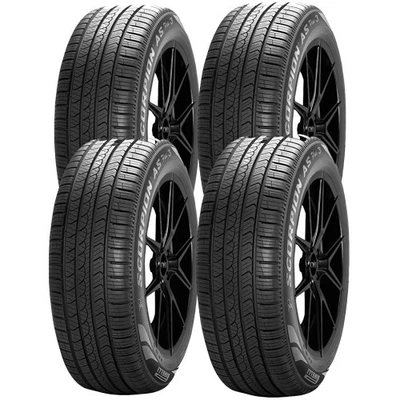 (QTY 4) 265/50R20 Pirelli Scorpion Verde All Season 3 111V XL Black Wall Tires - Image 1 of 4