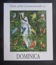 Dominica 1993 Birds kingfisher dove SG1669/80 sheetlet UM MNH unmounted mint
