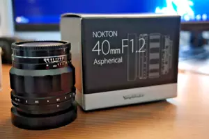 Voigtlander NOKTON 40mm F1.2 Canon RF Mount Ideal For Video Recording - Picture 1 of 8