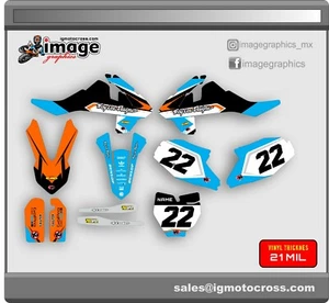Juego de calcomanías gráficas KTM 65 SX SXF 2016 2017 2018 2019 2020 COLA AZUL - Imagen 1 de 1