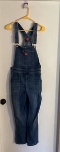 Women NWOT "Dickies" blue denim overalls. Size Large - Picture 1 of 2