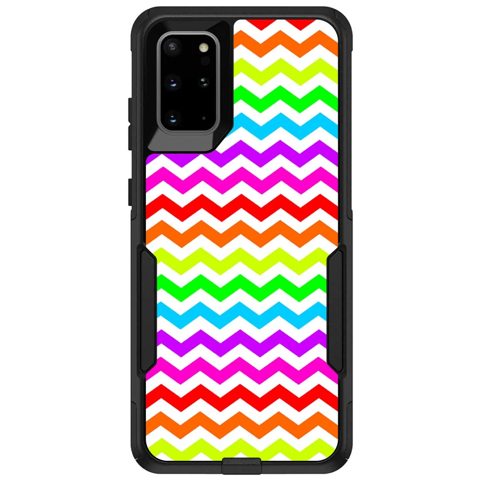 OtterBox Commuter for Galaxy S (Choose Model) Rainbow White Chevron Stripe - Image 1 of 1