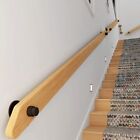 Wooden Stair Handrail Natural Banister Wall-Mount Rustic Hand Rail 1000x80x30MM