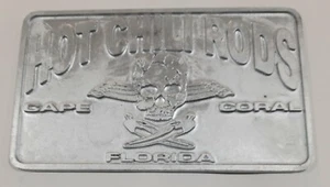 Hot Chili Rods Original Hot Rod Car Club Plaque Old Stock Cape Coral Florida - Picture 1 of 1