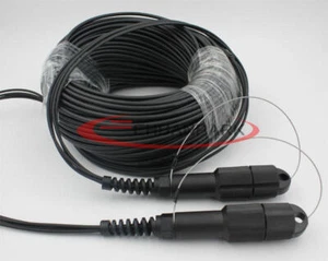 300M LC-LC SM 4 Strand Armored Field TPU Optical Patch Cord Cable Waterproof - Photo 1/1