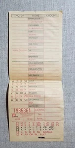 McDonald's Vintage Order Menu from 1970's (2) - Picture 1 of 4