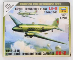 Zvezda Soviet Transport Plane LI-2 1942-1945 1:200 6140 Model Aircraft Kit - Picture 1 of 3