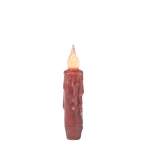 Velas cónicas a pilas Borgoña de 4" con temporizador. Juego de 6 velas cónicas - Imagen 1 de 1