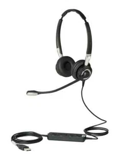 Jabra BIZ 2400 II Binaural Duo USB Black Headset - P/N 2499-829-309 - Picture 1 of 1