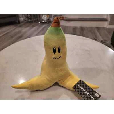 RARO Nintendo Super Mario Kart 11” Mocchi Mocchi Plátano Cáscara Peluche Juguete Foto 1 de 4