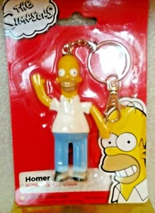 Homer Simpson Key Chain-Bendable/Posable Figure TV Show w/Carabiner 3.75" NJC!!! - Picture 1 of 7