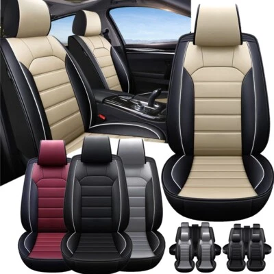 For Honda Accord/Civic/CR-V/Clarity/Insight Car Seat Covers Luxurious Leather - Image 1 of 4