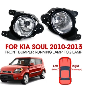 Pair For 2010-2013 KIA Soul Front Bumper Running Lamp Fog Lamp LH & RH - Picture 1 of 13