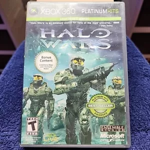 Halo Wars Platinum Hits (Microsoft Xbox 360, 2009) With Original Case And Manual - Picture 1 of 4