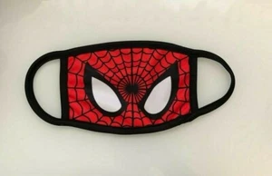 Marvel Big Spiderman Washable Reusable Sublimated Face Mask Mouth Mask Cover New - Picture 1 of 2