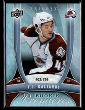 2009-10 Upper Deck Trilogy #133 T.J. Galiardi RC /799