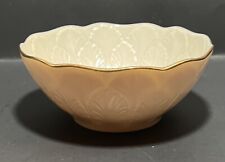Vintage Lenox Small Cottage Leaf Pattern Bowl with Gold Trim