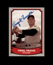 Virgil Trucks Hand Signed 1989 Pacific Legends Kansas City Athletics Autograph