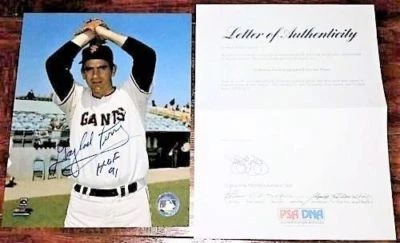 PSA/DNA Signed Gaylord PERRY ORIGINAL 8x10 Photo, HOF '91 Autograph Auto JSA - Image 1 of 4