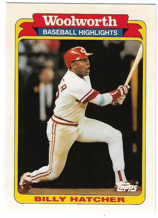 1991 Topps Woolworth #27 Billy Hatcher Cincinnati Reds