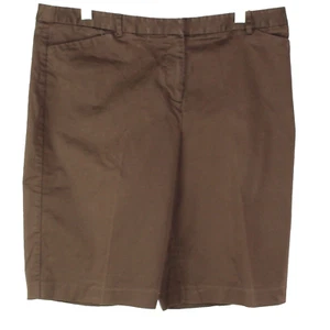 Fashion Bug Women Shorts Brown Women Size 14 Stretch Comfort Pockets - Picture 1 of 8