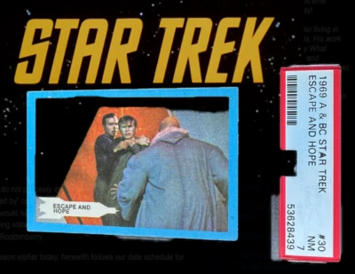 Star Trek © A&BC 1969 ESCAPE AND HOPE #30 NEAR MINT 7 - Vintage garno PSA - Image 1 of 4