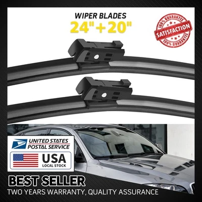 NUEVO limpiaparabrisas delantero con bloqueo superior 24"+ 20" para BMW X5/X6 2008-2012 Foto 1 de 4