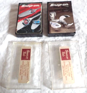 (2) Barajas de cartas de póquer de colección Snap-on NOS, folleto - Imagen 1 de 3