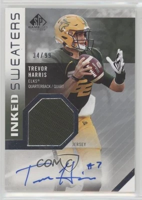 2021 SP Game Used Edition CFL Inked Sweaters /99 Trevor Harris #IS-TH Auto - Image 1 of 2