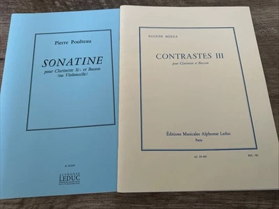 Duets for Clarinet and Bassoon: Bozza Contrastes III and Poulteau Sonatine - Image 1 of 3