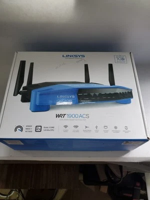 Linksys WRT1900ACS 1300 Mbps 4 Port Dual-Band Wi-Fi Router Dual-Core 1.6 GHz CPU - Image 1 of 3