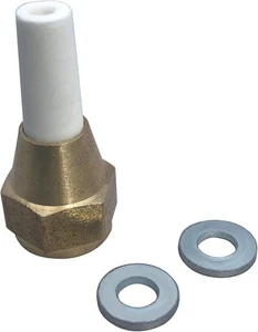Replacement Sandblaster Nozzle Holder Cap + Ceramic Nozzle with 2 Washer Stops - Picture 1 of 3