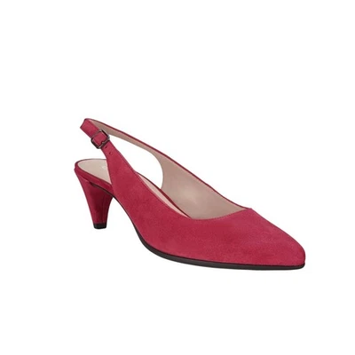 Zapatos para mujer Ecco con forma 45 puntiagudos elegantes tacones con cordones frambuesa talla 7 Foto 1 de 4