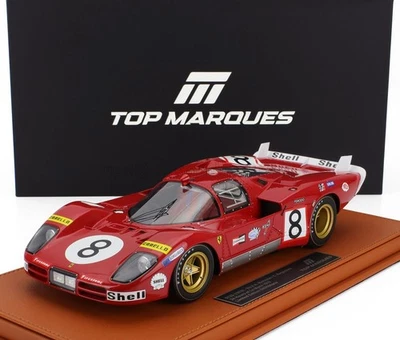 Top Marques FERRARI 512S 5.0L V12 24h LE MANS 1970 #8 with Showcase 1/18 LE500 - Image 1 of 4