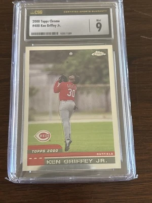 2000 Topps Chrome Ken Griffey Jr #400 CSG 9 Mint  - Image 1 of 2