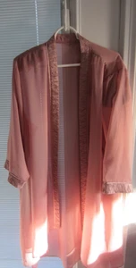 LeBos Pink Crepe/Crinkle Satin Formal Pants/Top/Jacket Set- Size 20W-Used(5CB) - Picture 1 of 8