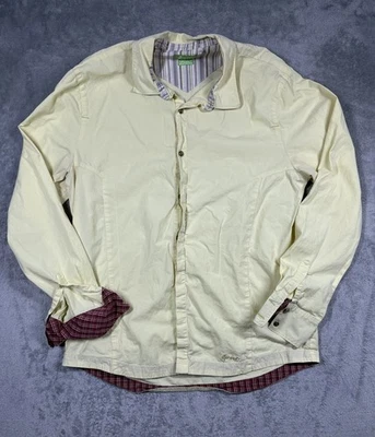 Camisa Crocs Para Hombre XL Amarilla Croslite Tecnología Relajada Forrada a Cuadros Manga Larga Foto 1 de 4